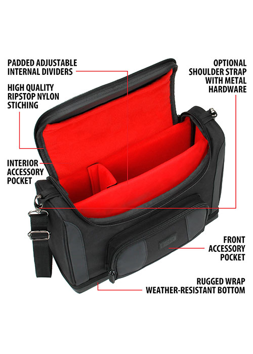 S7 Pro Portable Projector Carrying Case - Red (USA GEAR)