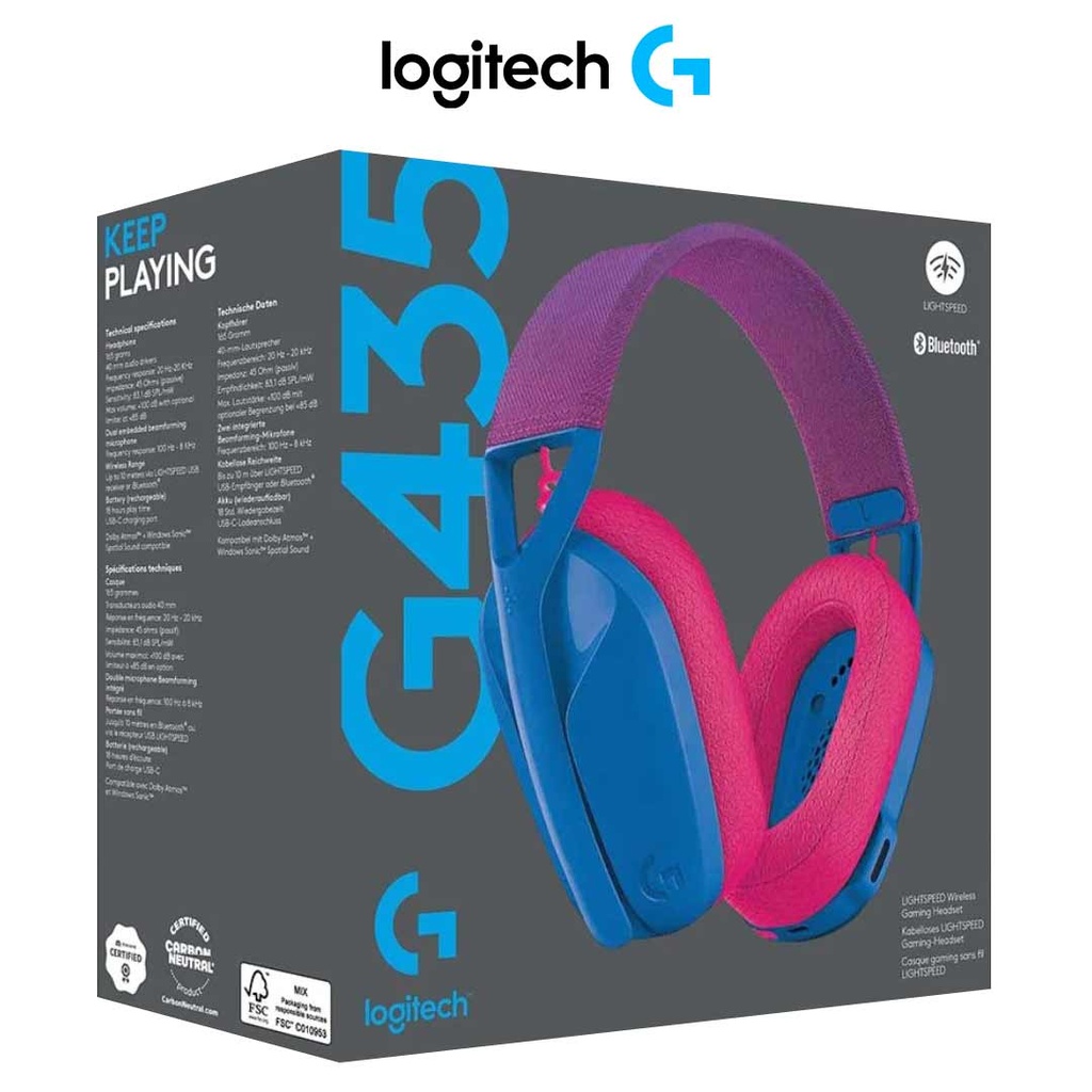 LOGITECH G435 Headset Lightspeed Blue