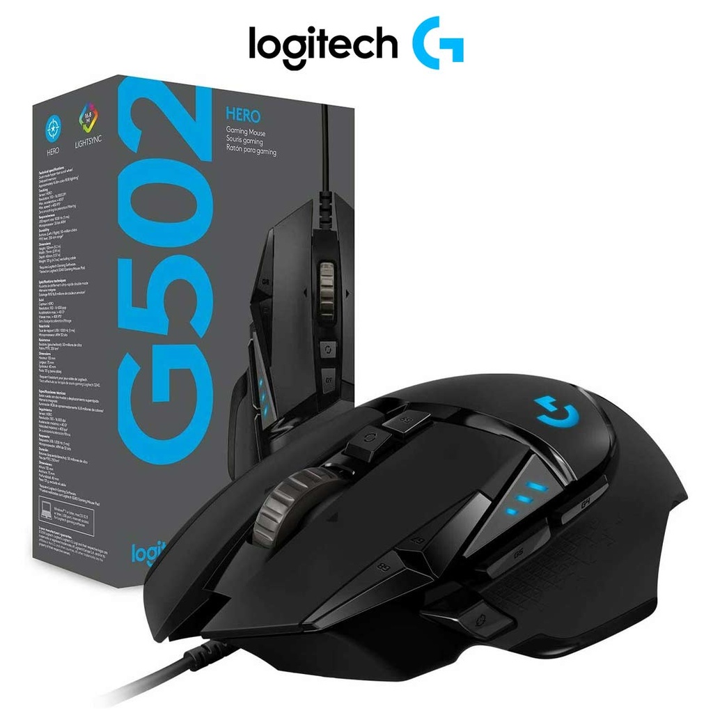 Logitech G502 Hero High Performance Gaming Mouse USB