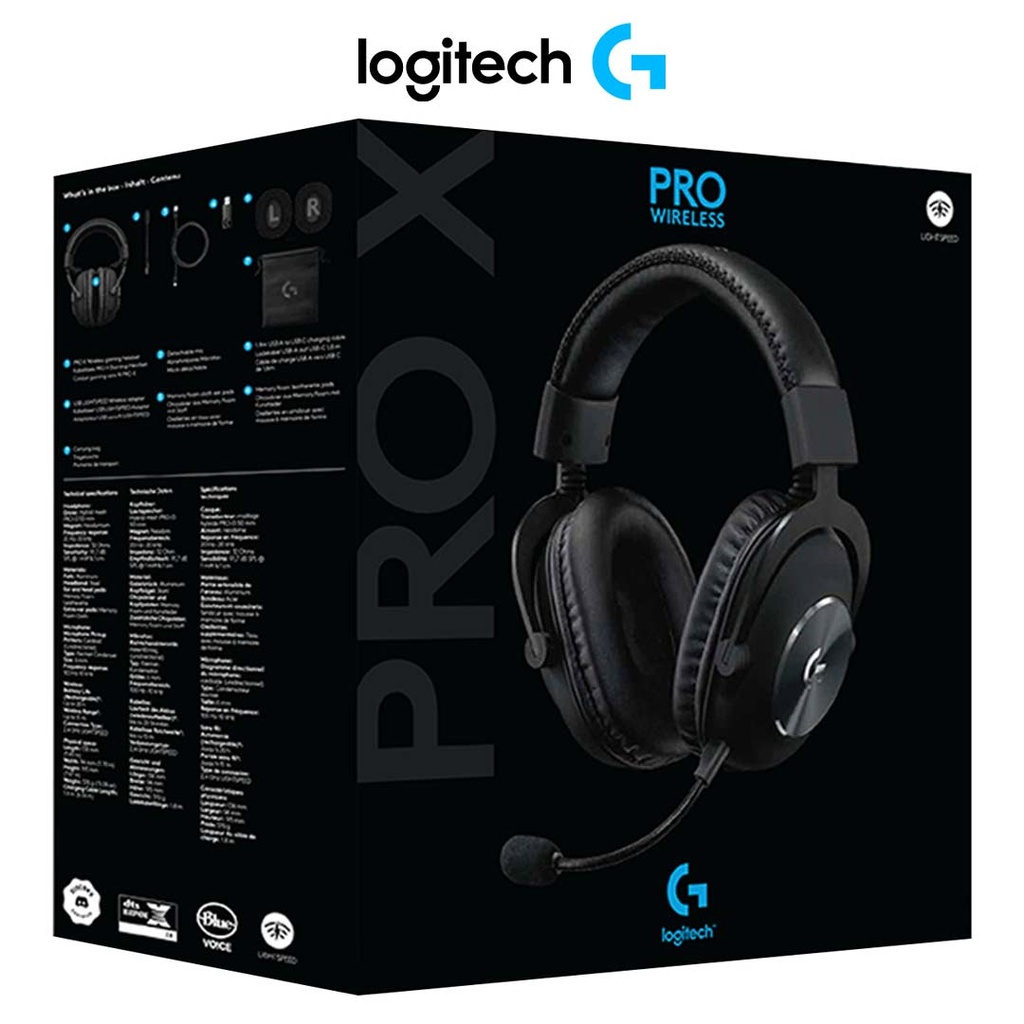 Logitech Pro X Lightspeed Gaming Headset Black