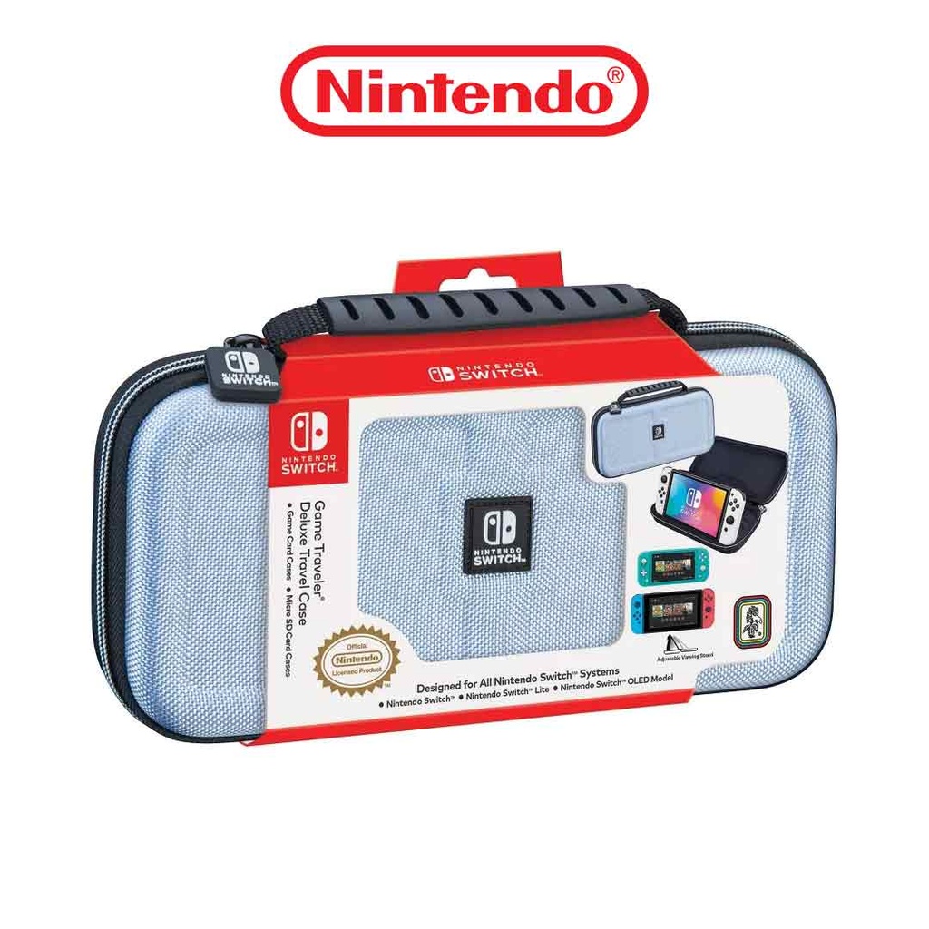 NS Game Traveler Deluxe Travel Case - Light Blue