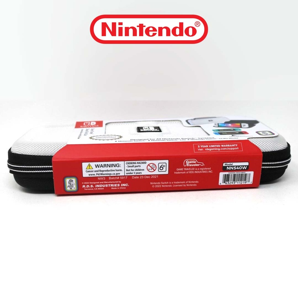 NS Game Traveler Deluxe Travel Case - White
