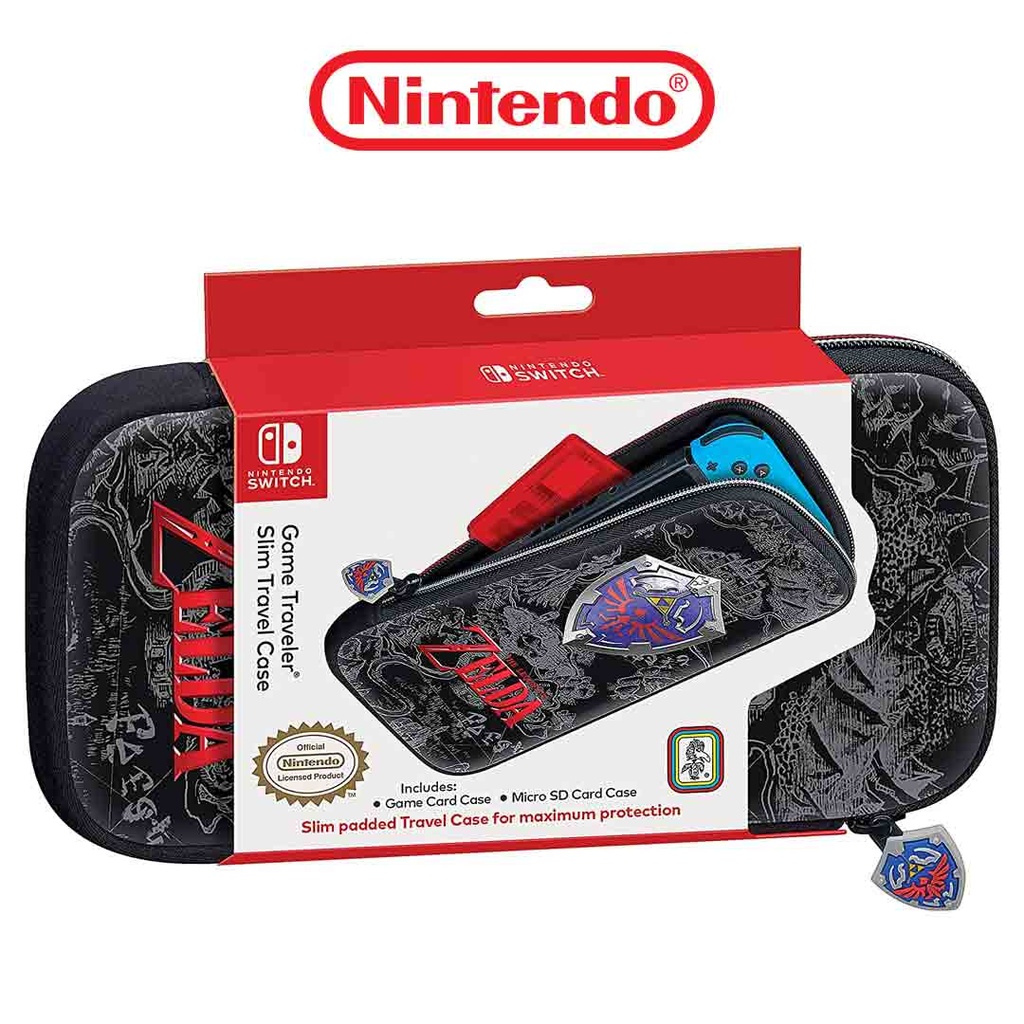 NS Game Traveler Slim Travel Case - Zelda Hyrule Shield