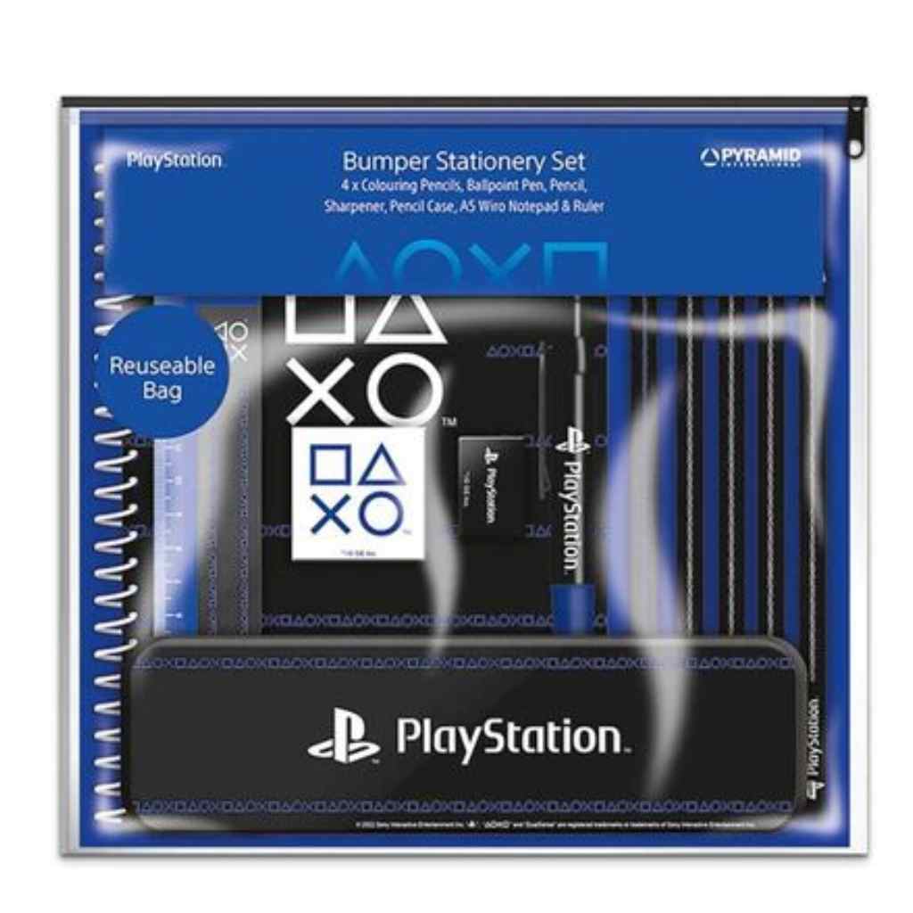 Pyramid - PlayStation Bumper Stationery Set (Pinstripe Dark)