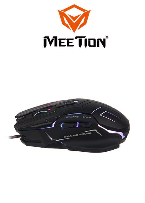 GM22 Dazzling Gaming Mouse- Black (Meetion)
