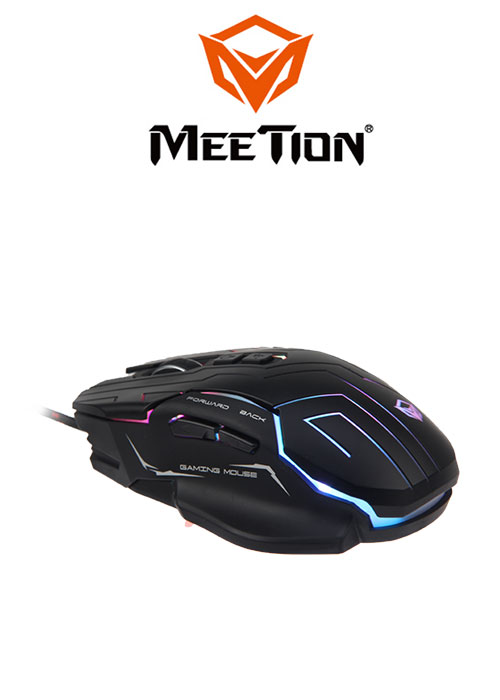 GM22 Dazzling Gaming Mouse- Black (Meetion)