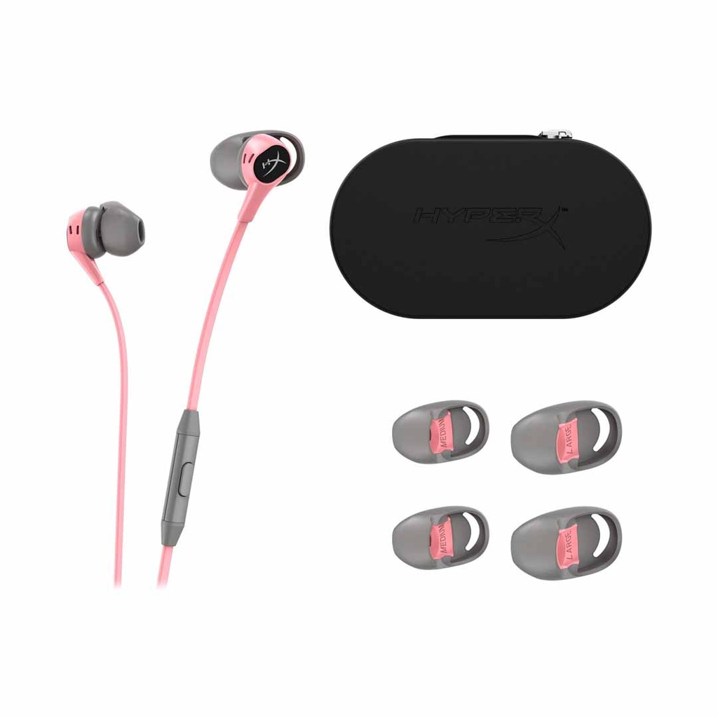 HyperX Cloud Earbuds (Pink-Gray)