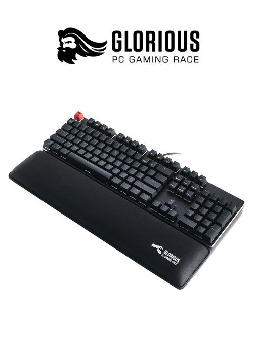 Keyboard Wrist Pad Slim Compact - Black (Glorious)