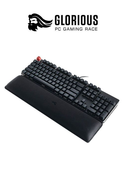 Keyboard Wrist Pad Slim Compact - Stealth - Black (Glorious)