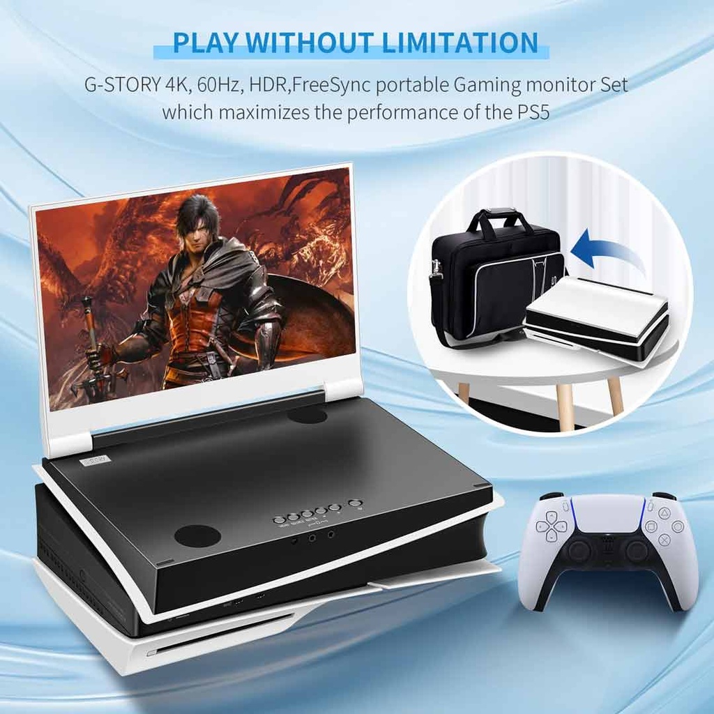 G-Story 14" Led 4K Portable Gaming Monitor For PS5 Slim