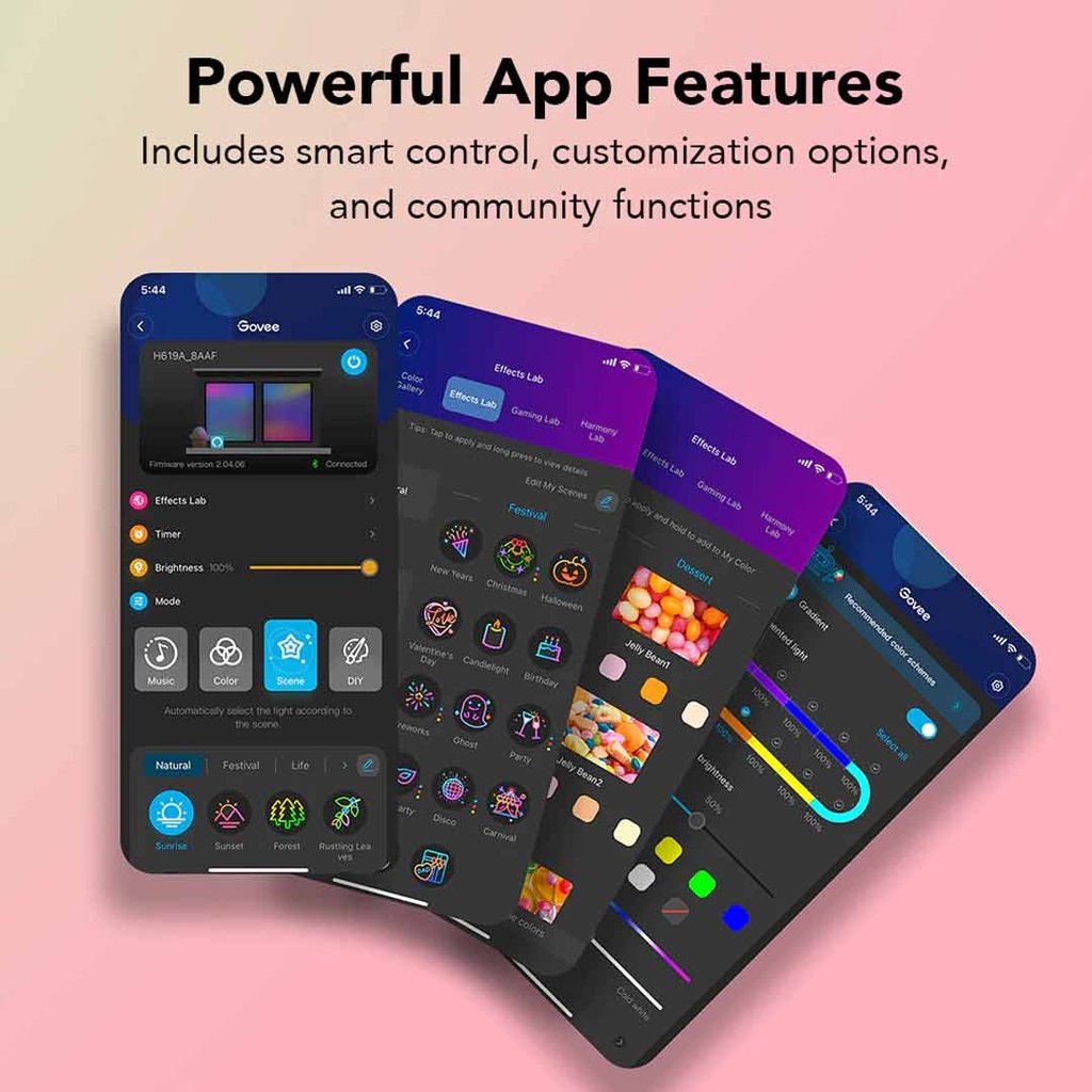 Govee RGBIC Wi-Fi + Bluetooth LED Strip Lights With Protective Coating (5M)