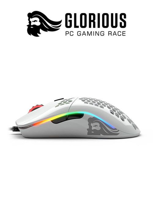 Model O RGB Gaming Mouse - Glossy White (Glorious)