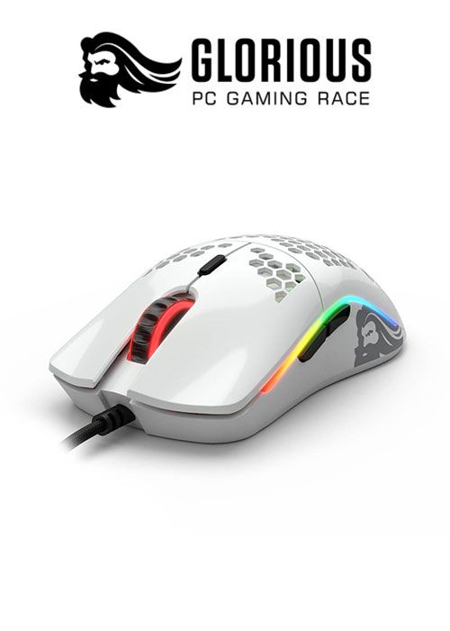 Model O RGB Gaming Mouse - Glossy White (Glorious)