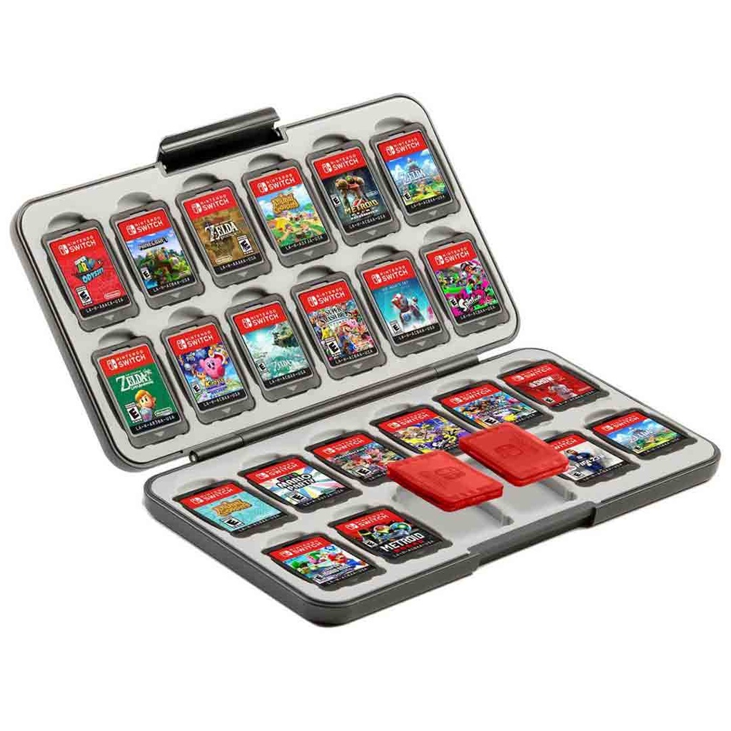 RDS Industeries-NS 24 Game Card Travel Case Super Mario and Characters