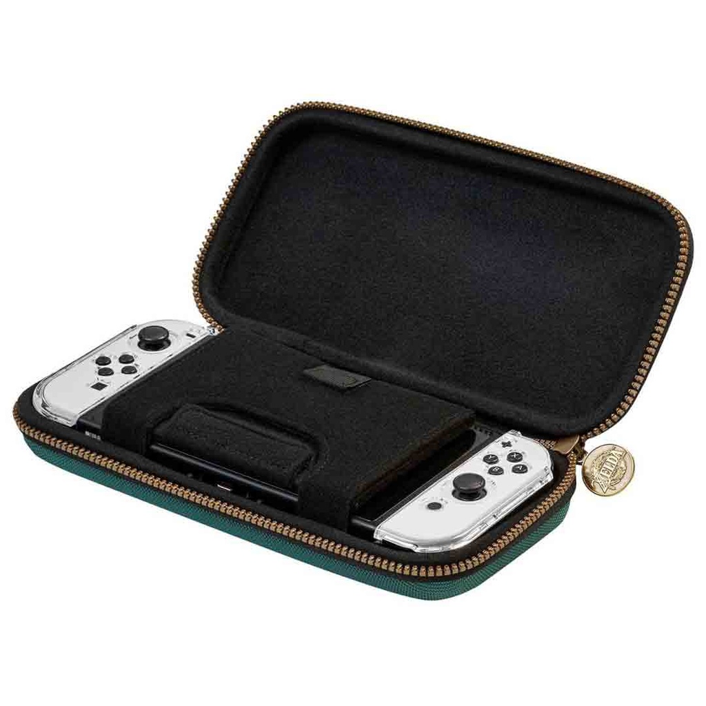 RDS Industeries-NS Traveler Deluxe Travel Case- Zelda Tears Of The Kingdom  For All NS Console- Green