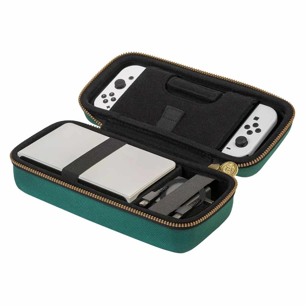 RDS Industeries-NS Traveler Deluxe Travel Case- Zelda Tears Of The Kingdom For NS OLED- Green
