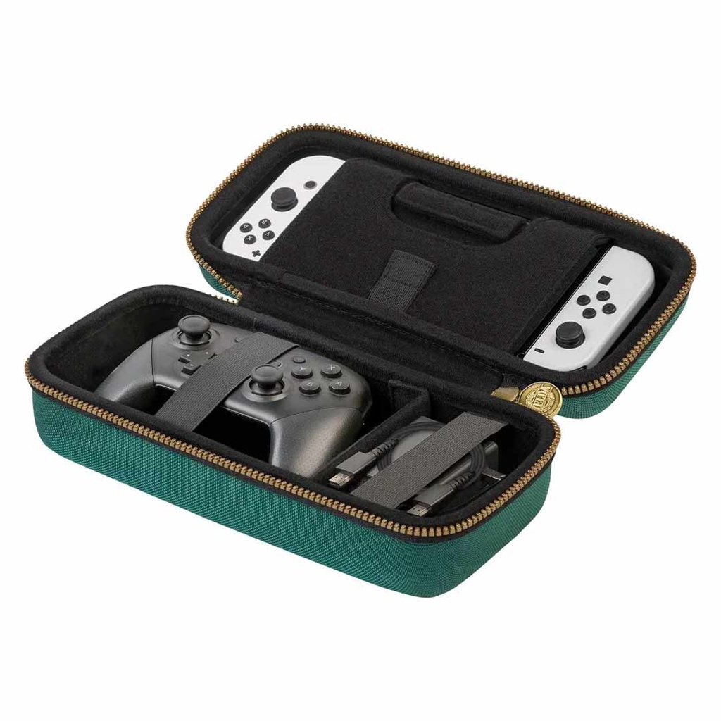 RDS Industeries-NS Traveler Deluxe Travel Case- Zelda Tears Of The Kingdom For NS OLED- Green