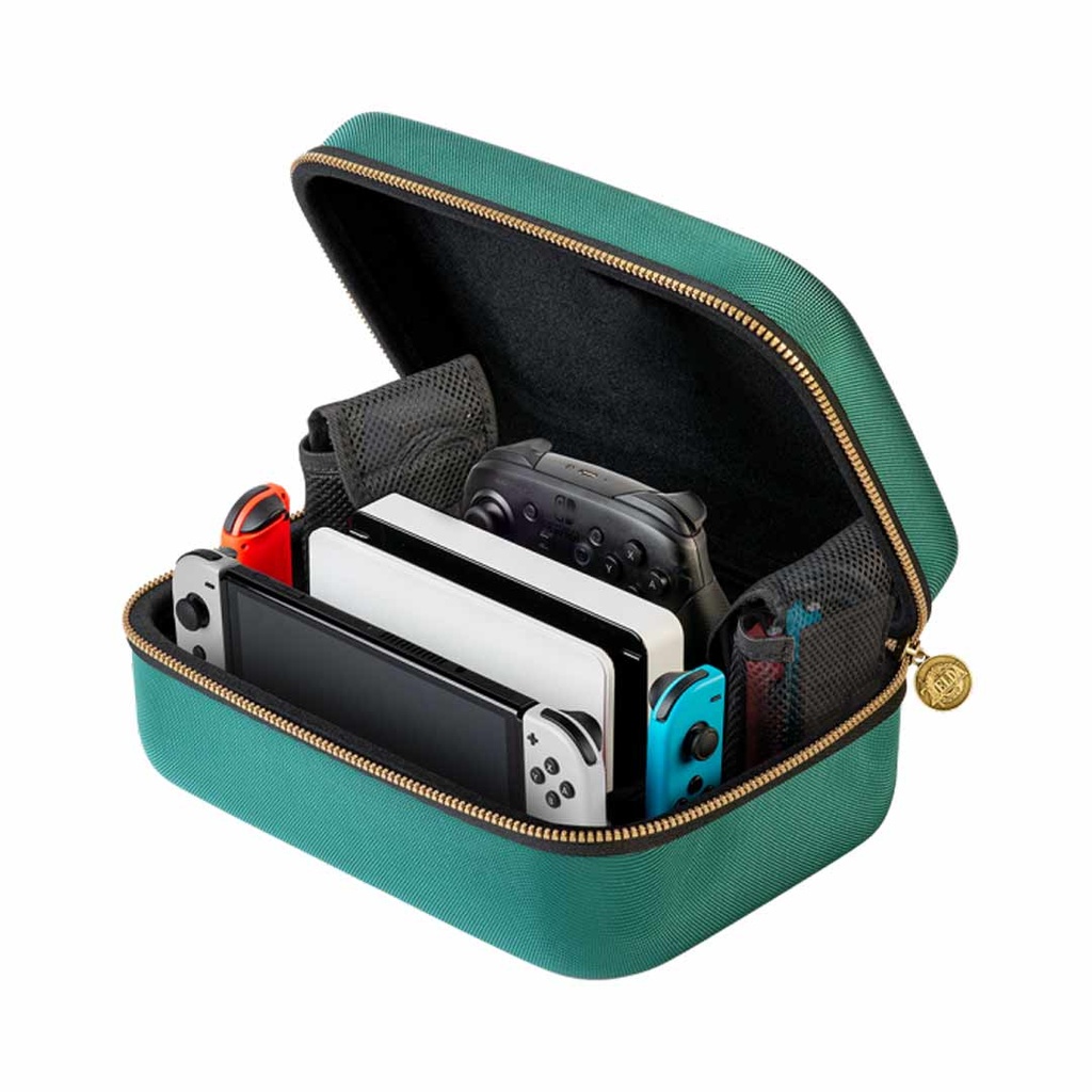 RDS Industeries-NS Traveler Deluxe Travel XL Case-Zelda Tears Of The Kingdom For NS OLED- Green
