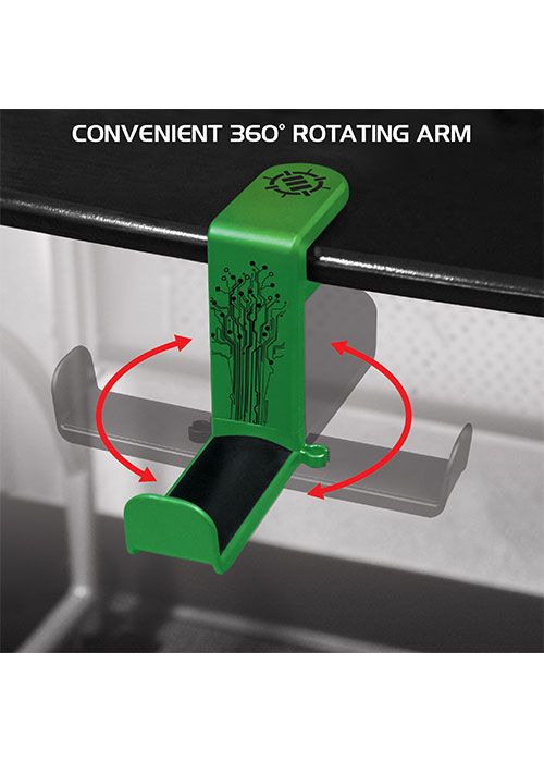 Rotating Headphone Mount - Green (ENHANCE)