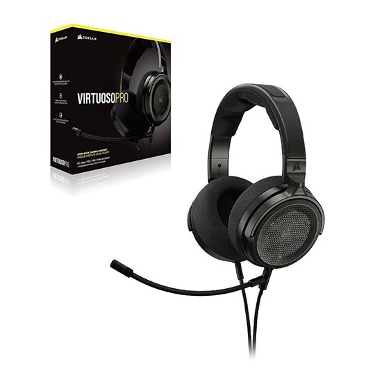 CORSAIR VIRTUOSO PRO Wired Open Back Streaming Gaming Headset (AP) - Carbon