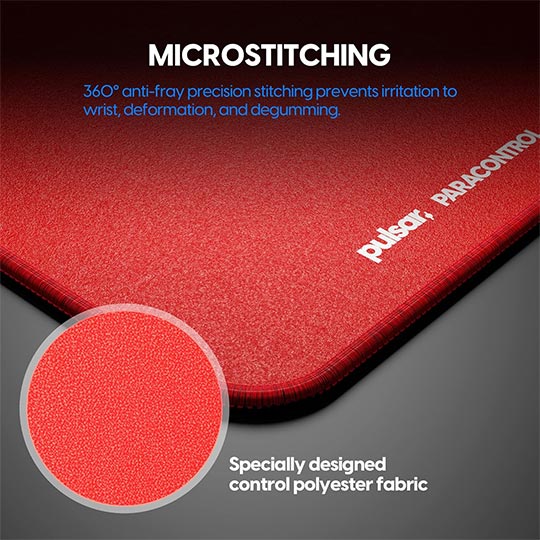 PULSAR Paracontrol V2 Medium Red Mouse Pad (330x260mm)
