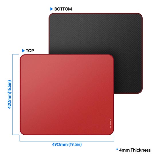 PULSAR Paracontrol V2 Xlarge Red Mouse Pad (490x420mm)