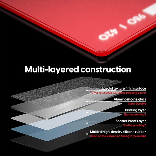 PULSAR Superglide Pad XXL Red Mouse Pad