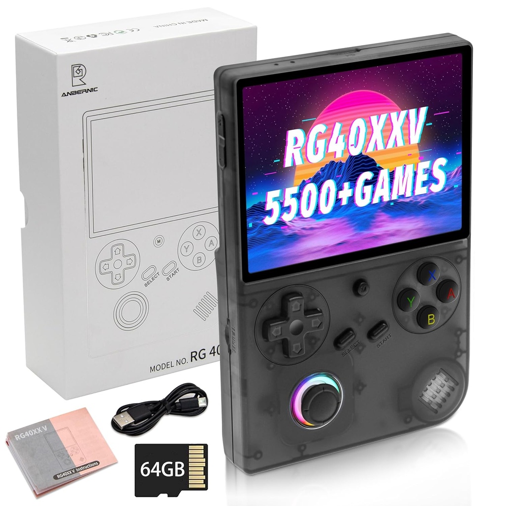 ANBERNIC RGX40XXV Handheld Game Console Linux System 4.0 Inch Screen 64GB