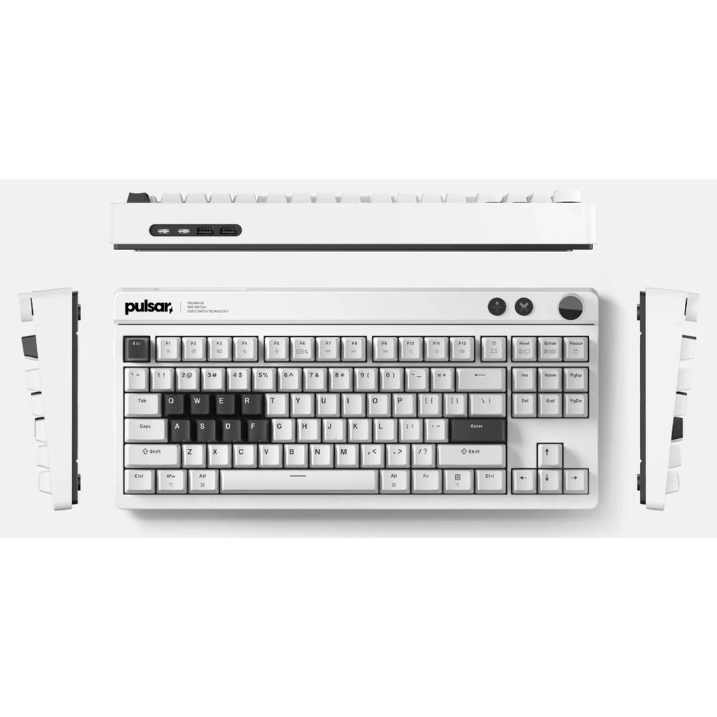 Pulsar Gaming Keyboard Xboard QS White Aluminum Case 88Keys
