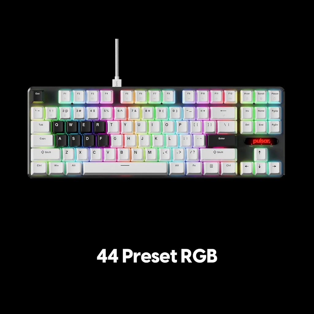 Pulsar Magnetic Gaming Keyboard PCMK 2 HE ANSI White 106 Keys