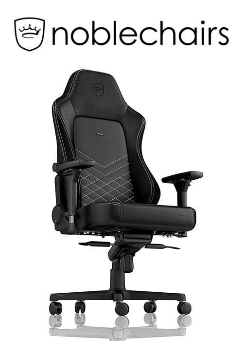 Noblechairs HERO Gaming Chair - Black/Platinum White