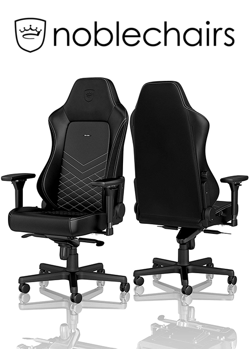 Noblechairs HERO Gaming Chair - Black/Platinum White