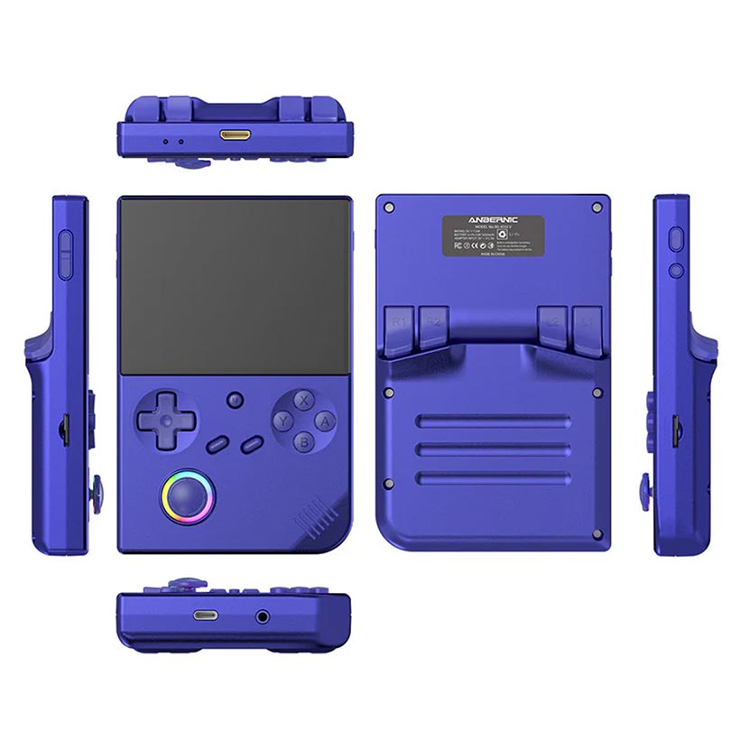 ANBERNIC RG40XXV Handheld Game Console Linux System 4.0 Inch Screen 128GB BLUE