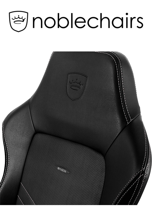 Noblechairs HERO Gaming Chair - Black/Platinum White