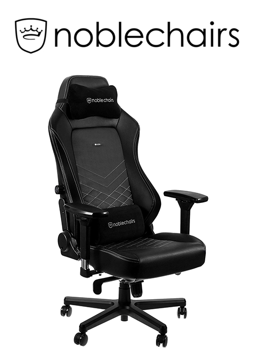 Noblechairs HERO Gaming Chair - Black/Platinum White