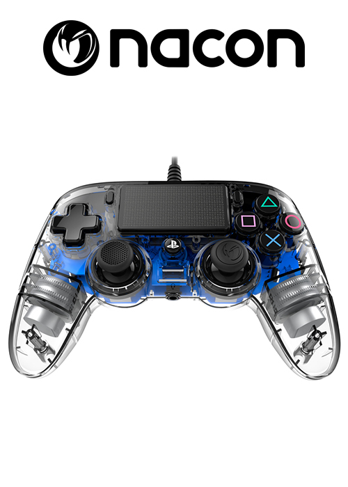 PS4 Wired Controller Crystal Blue (Nacon)