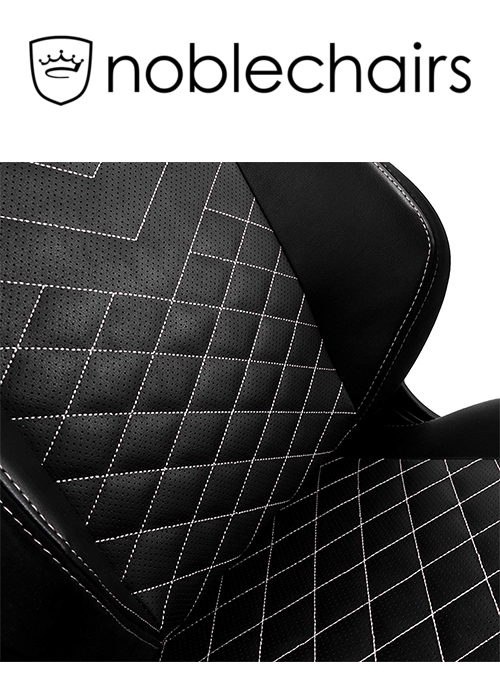 Noblechairs HERO Gaming Chair - Black/Platinum White