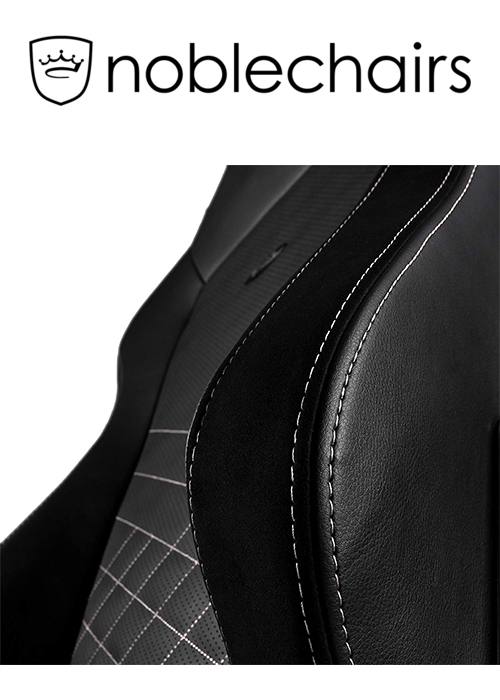 Noblechairs HERO Gaming Chair - Black/Platinum White