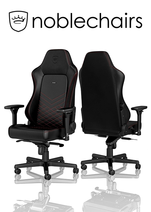 Noblechairs HERO Gaming Chair - Black/Red