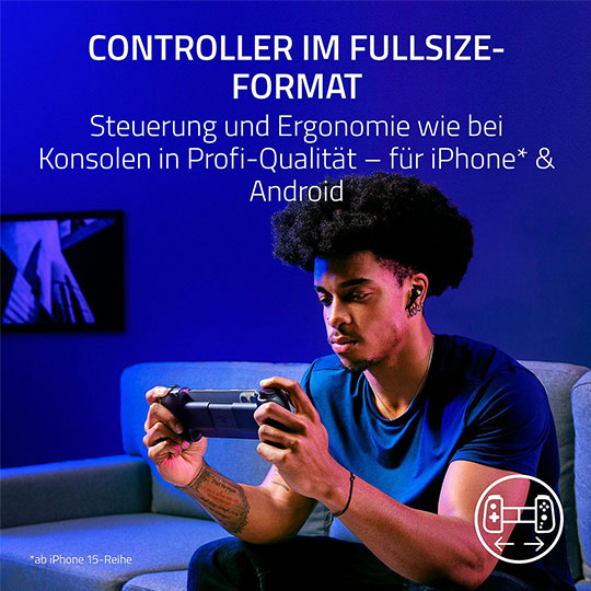 Razer Kishi V3 Full-Sized Mobile Controller for iPhone & Android With USB-C