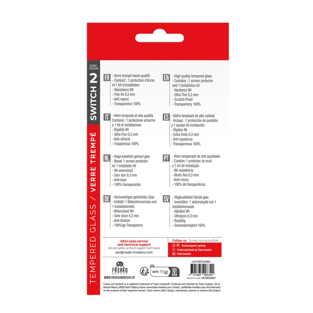 Freaks And Geeks- Tempered Glass For Nintendo Switch 2