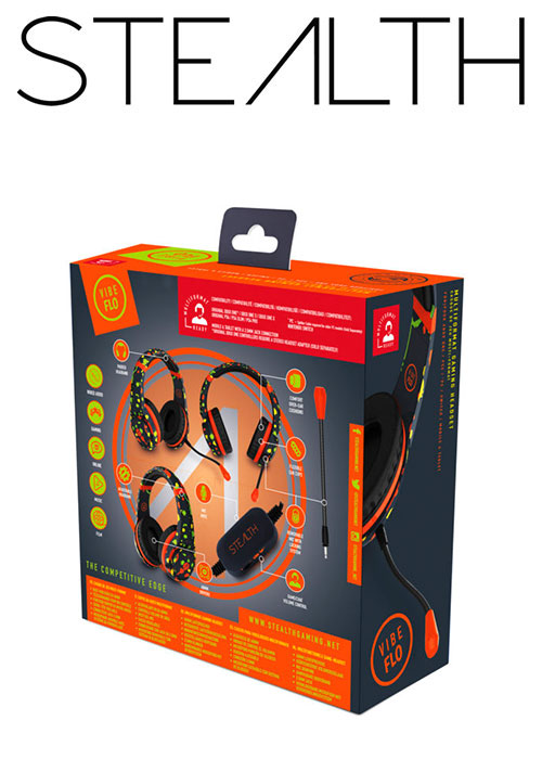 PS4 XP-Vibe Flo Stereo Gaming Headset - Grey (Stealth)