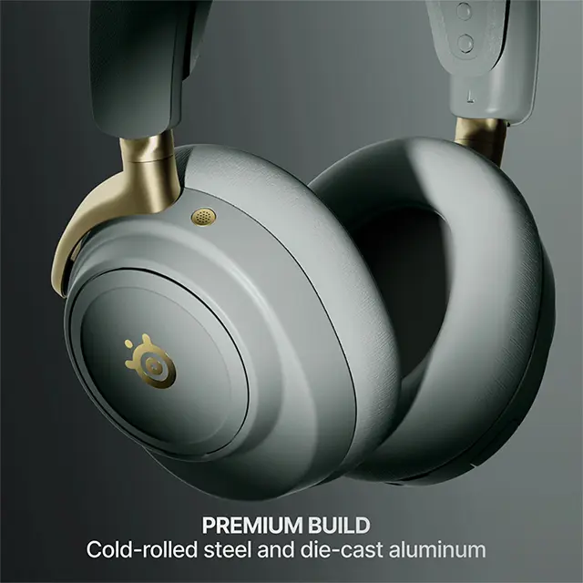 SteelSeries Arctis Nova Elite Wireless Gaming Headset Sage Gold 9.webp