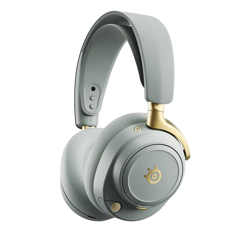 SteelSeries Arctis Nova Elite Wireless Gaming Headset Sage Gold 3.webp