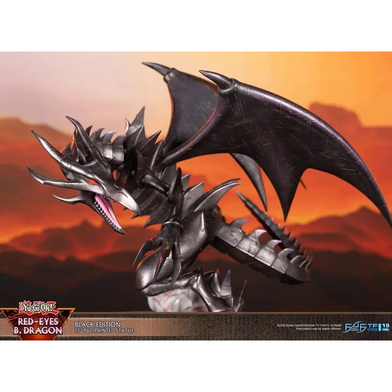 First 4 Figures Yu-Gi-Oh - Red-Eyes B. Dragon Black Edition Figurine 3.webp