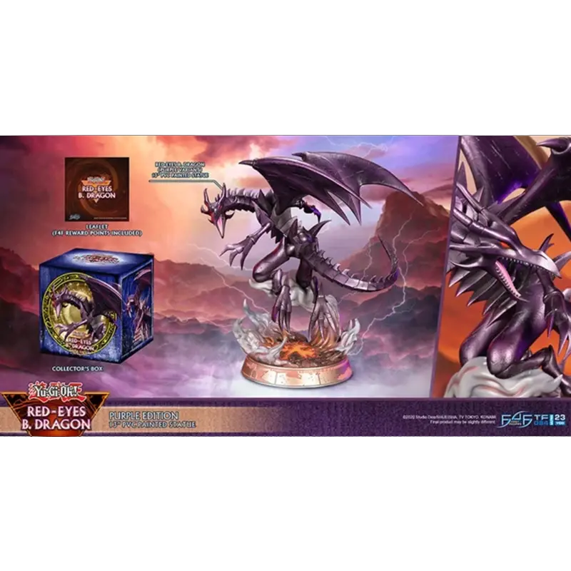 First 4 Figures Yu-Gi-Oh - Red-Eyes B. Dragon Purple Edition Figurine 6.webp