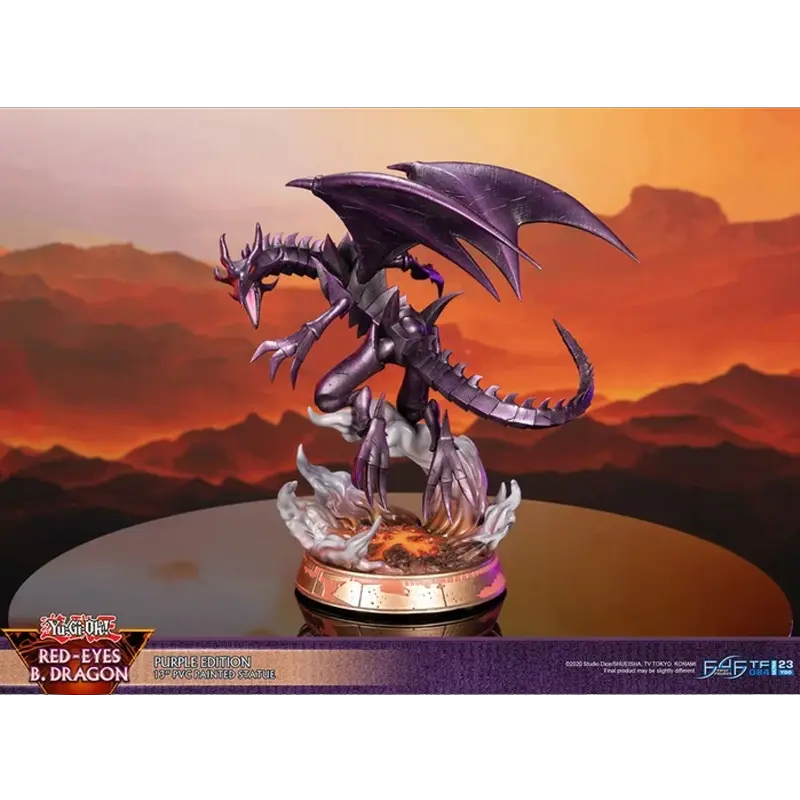 First 4 Figures Yu-Gi-Oh - Red-Eyes B. Dragon Purple Edition Figurine 4.webp