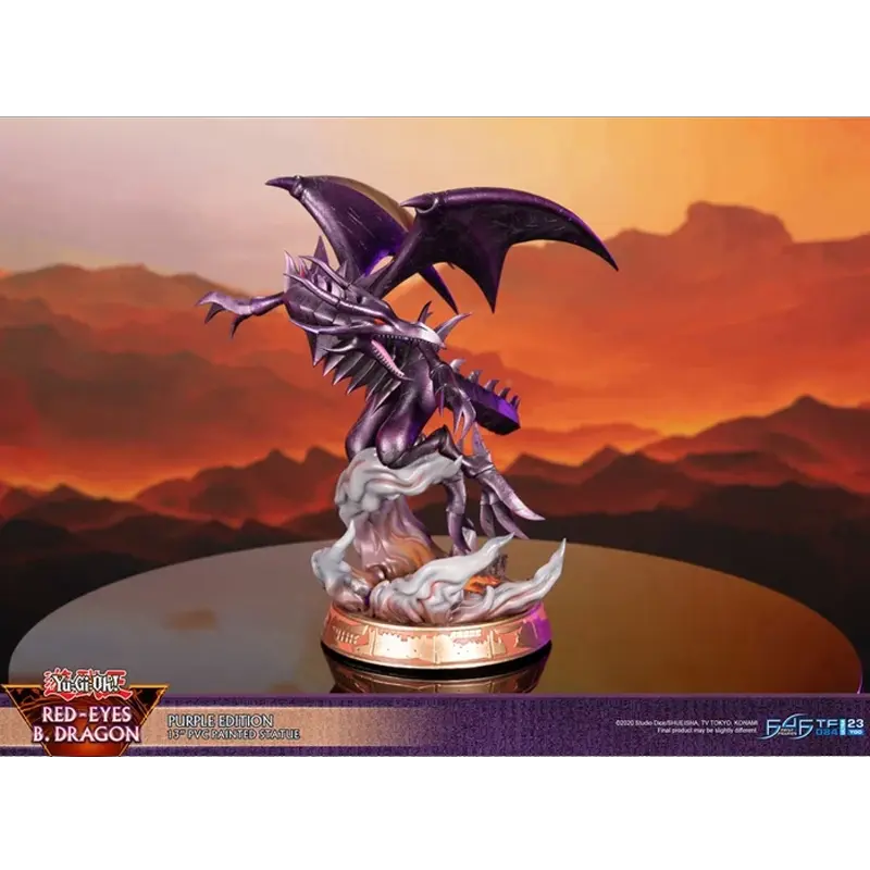 First 4 Figures Yu-Gi-Oh - Red-Eyes B. Dragon Purple Edition Figurine 3.webp