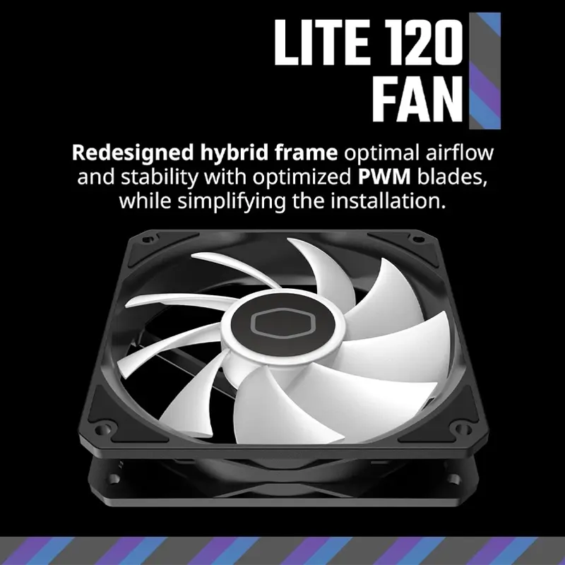 700848 Cooler Master MF120 Lite ARGB Fan Black Pack of 3 4.webp