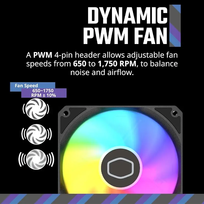 700848 Cooler Master MF120 Lite ARGB Fan Black Pack of 3 6.webp